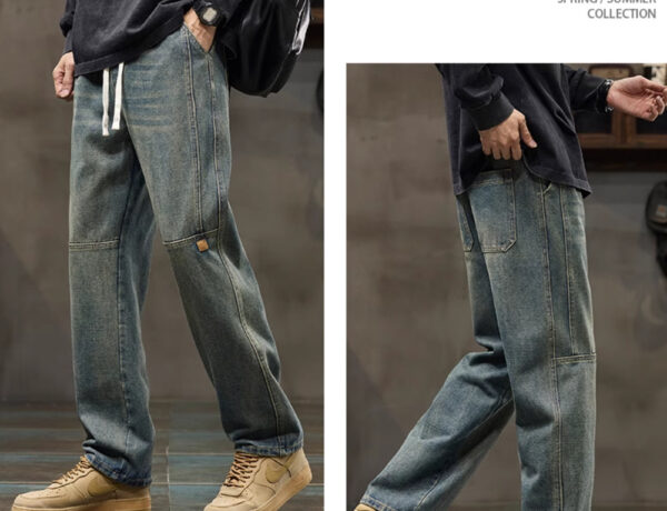 American-style Straight Loose Spring Fashion Brand Boys' Overalls - Image 3