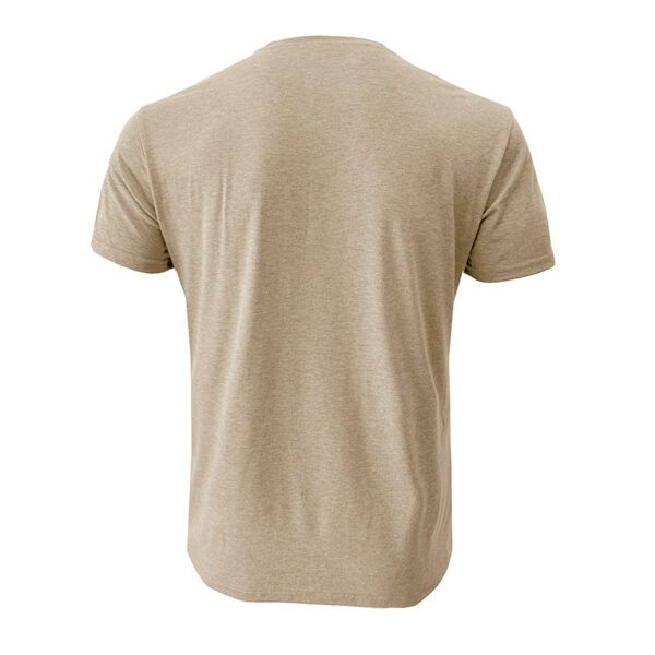 Men's Short-sleeved T-shirt Henley Shirt Top - Image 3