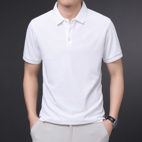 Men's Lapel Short Sleeve Business Half Sleeve - Image 9
