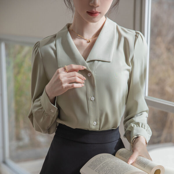 Women's High-grade Long-sleeved Shirt - Image 5