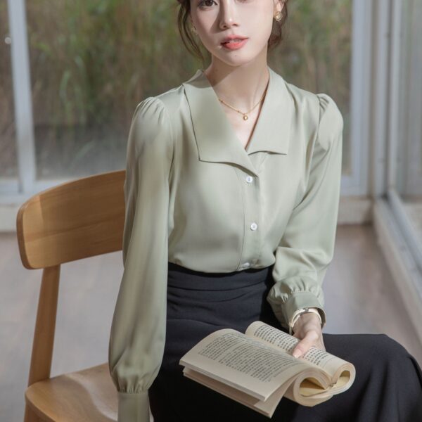 Women's High-grade Long-sleeved Shirt - Image 6