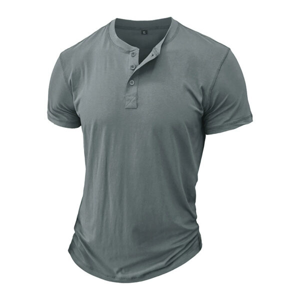 Men's Short-sleeved T-shirt With Round Neck - Image 8
