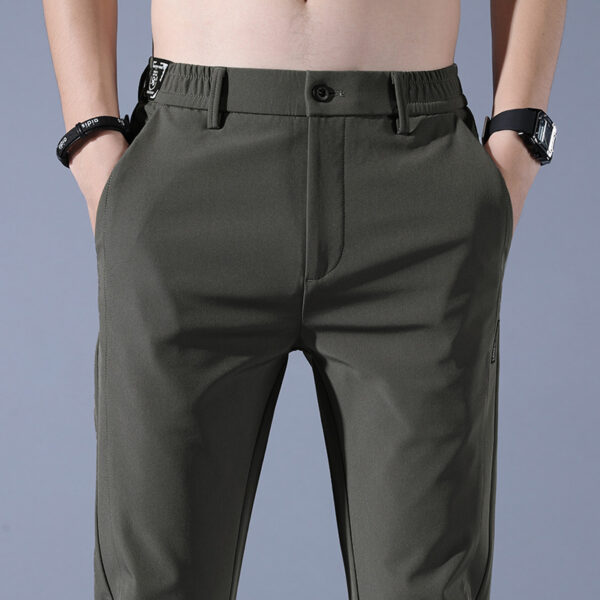 Smooth Full Elastic Force Non-ironing Elastic Sports Pants - Image 6
