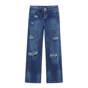 Women's Fashion Leisure Ripped Jeans
