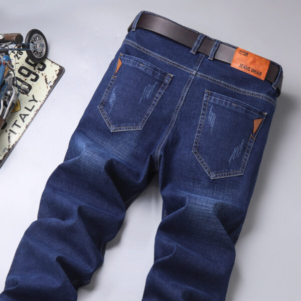 Men's Jeans Men's Loose Straight Stretch Long - Image 7
