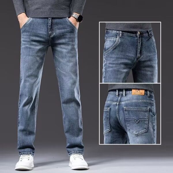 New Loose Straight Stretch Pants For Men - Image 2