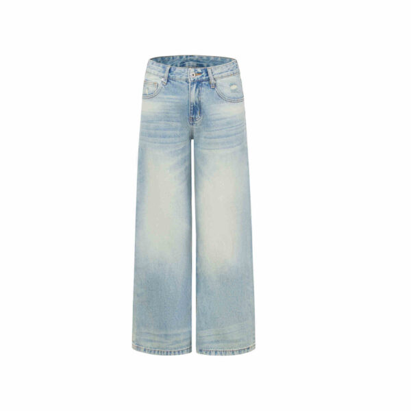 Women's Wide-leg Jeans Fashion High Waist Straight Pants - Image 2