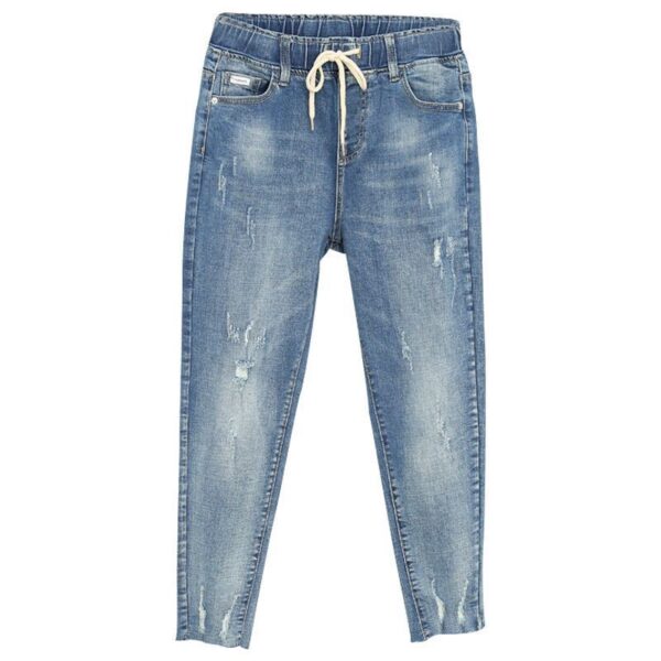 Oversized Jeans Women's Loose High Waist Harem Pants - Image 4