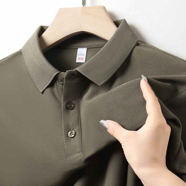 Men's Lapel Short Sleeve Business Half Sleeve - Image 7