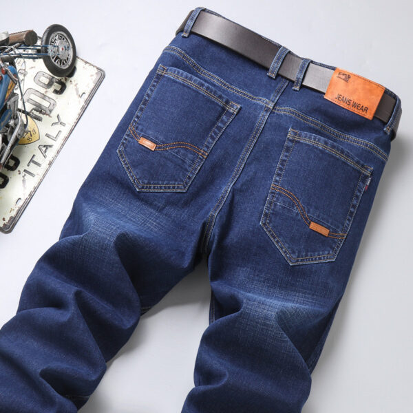 Men's Jeans Men's Loose Straight Stretch Long - Image 5