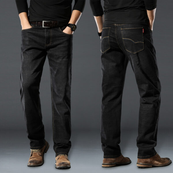 High Elastic Men's Straight Loose Spring And Autumn Jeans - Image 4