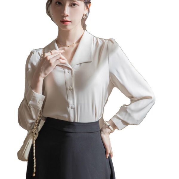 Women's High-grade Long-sleeved Shirt - Image 4