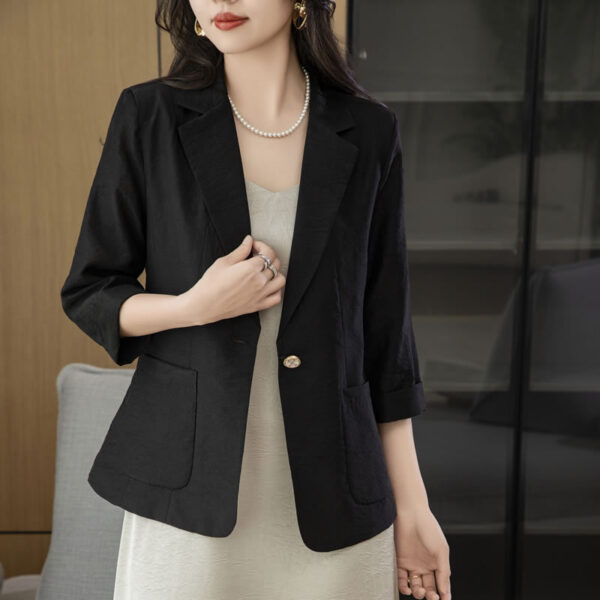 Summer Tencel Women's Suit Jacket - Image 5