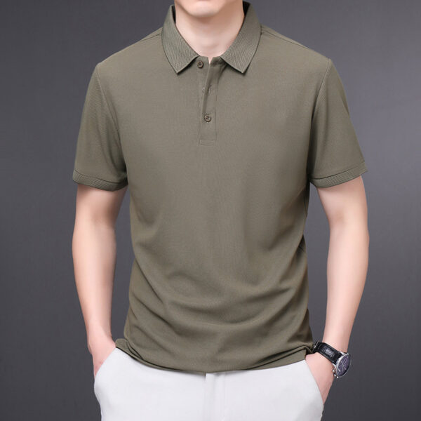Men's Lapel Short Sleeve Business Half Sleeve - Image 6