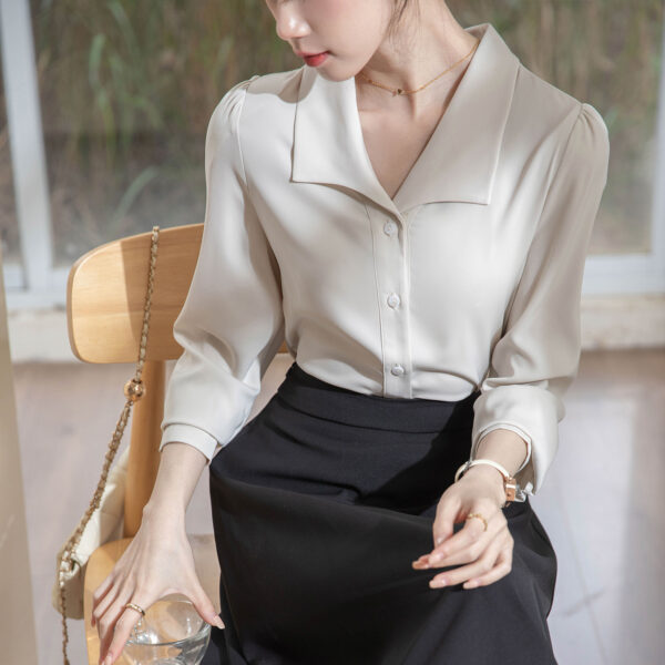 Women's High-grade Long-sleeved Shirt - Image 3