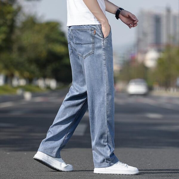 Fashion Personality Tencel Ultra-thin Jeans Men - Image 3