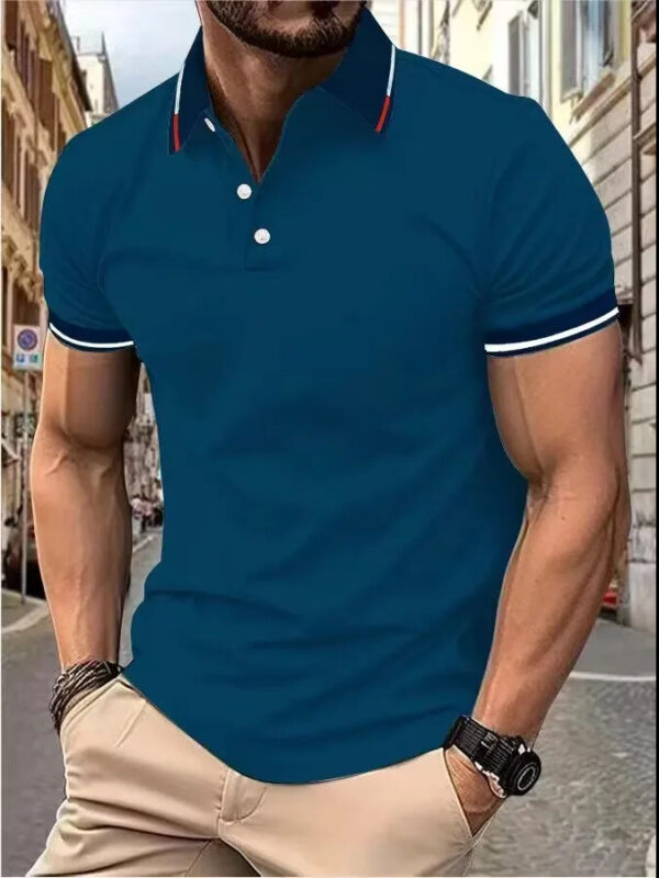 Plain Printing Series Men's Casual Short Sleeve - Image 9