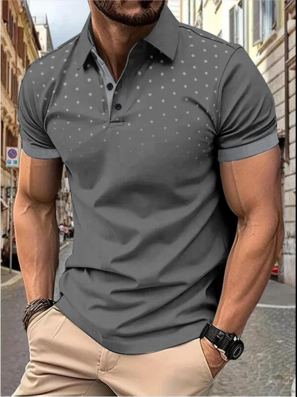 Plain Printing Series Men's Casual Short Sleeve - Image 2