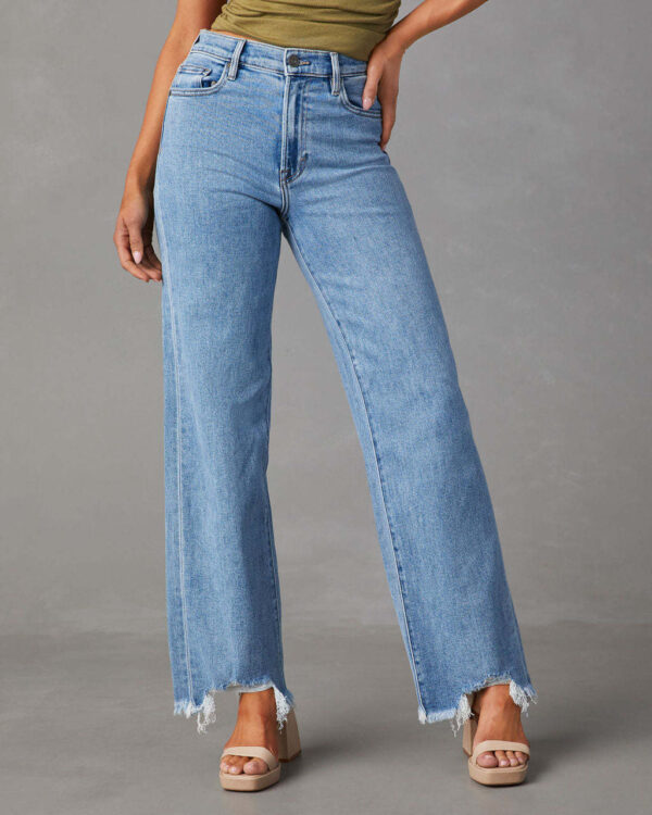 Women's Fashion Simple Tassel Straight-leg Trousers - Image 2