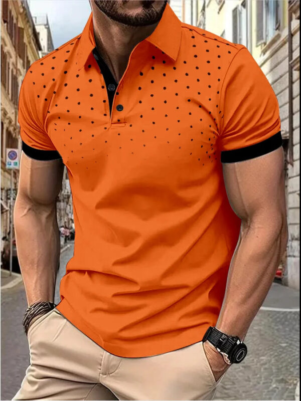 Plain Printing Series Men's Casual Short Sleeve - Image 4
