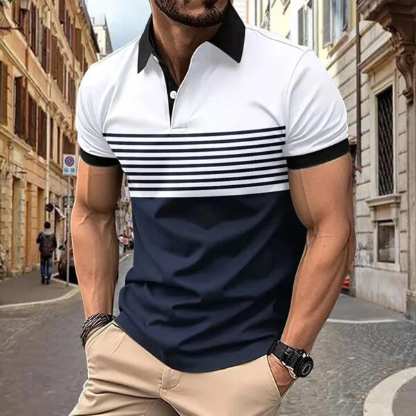 Plain Printing Series Men's Casual Short Sleeve - Image 8