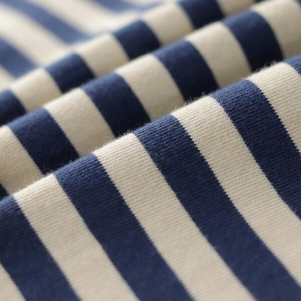 Summer Loose Lapels Men's Retro Casual Striped Short Sleeve - Image 2