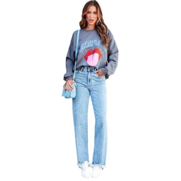 Women's Fashion Simple Tassel Straight-leg Trousers - Image 6