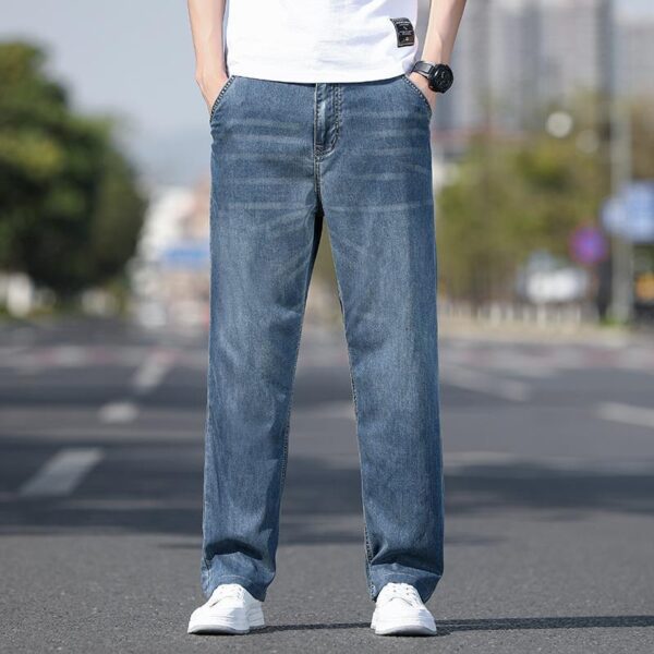 Fashion Personality Tencel Ultra-thin Jeans Men - Image 4