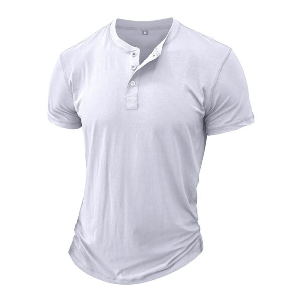 Men's Short-sleeved T-shirt With Round Neck - Image 10
