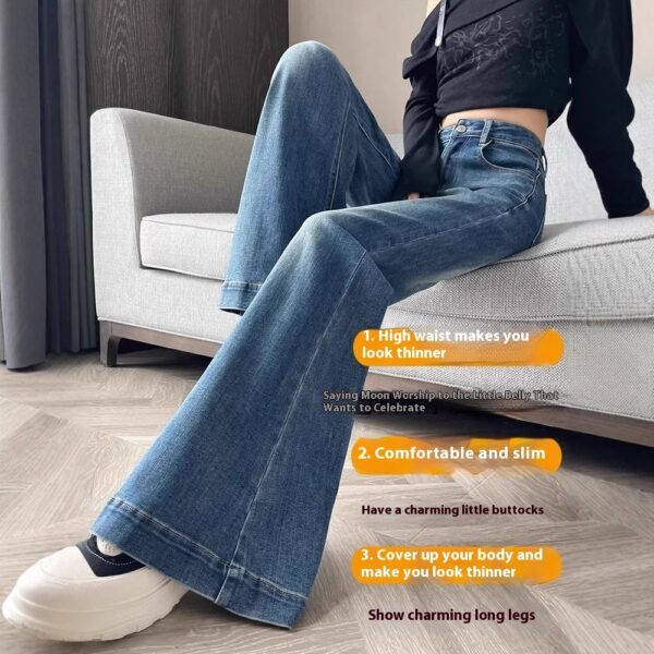 Women's Narrow Wide-leg Skinny Jeans - Image 3