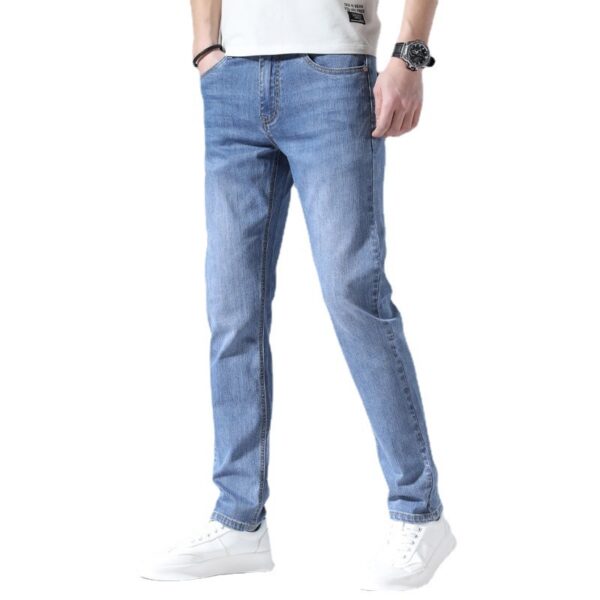 Men's Straight Stretch Casual Jeans - Image 7
