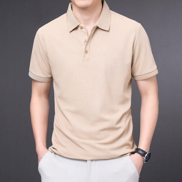 Men's Lapel Short Sleeve Business Half Sleeve - Image 4