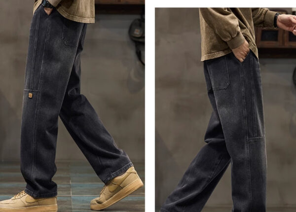 American-style Straight Loose Spring Fashion Brand Boys' Overalls - Image 4