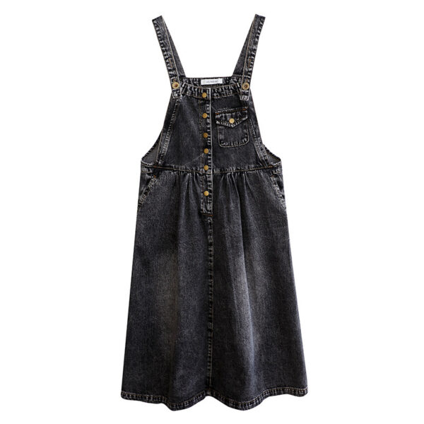 Denim Suspender Skirt Dress Denim Skirt - Image 6