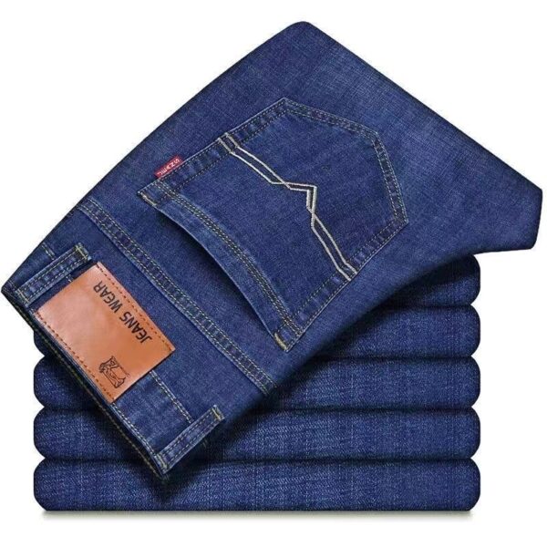Men's Jeans Men's Loose Straight Stretch Long - Image 4