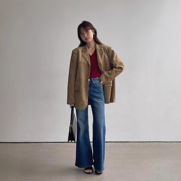 Women's Autumn New High Waist Slimming And Straight Wide Leg Mop Pants - Image 2