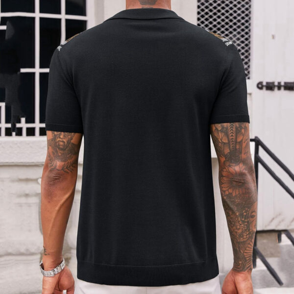 Men's Casual Striped Jacquard Sweater - Image 8