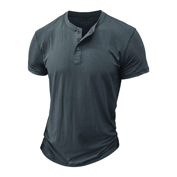 Men's Short-sleeved T-shirt With Round Neck - Image 4
