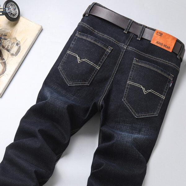 Men's Jeans Men's Loose Straight Stretch Long - Image 6
