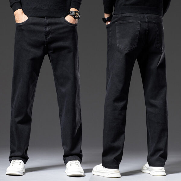 High Elastic Men's Straight Loose Spring And Autumn Jeans - Image 5